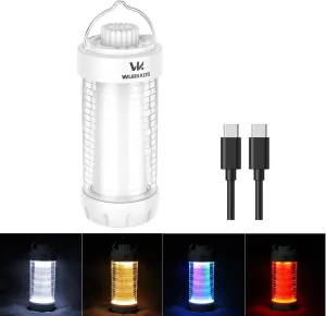 Wurkkos CL01 Camping Lantern Rechargeable, 550LM Waterproof Tent Light with Magnet Base, Up to 300H Runtime,Portable Lantern Flashlight with RGB light,Emergency Camp Light for Hurricane,Hiking,Camping