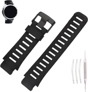XLander Rubber Watch Bands Compatible Fit for Suunto X-Lander 22mm×26mm Replacement Silicone Strap Wirstband for Men and Women Waterproof Bracelet Watch accessories