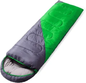 XTYPE Camping Sleeping Bag Ultralight Waterproof 4 Season Warm Envelope Sleepin Bag Portable Compression Slumber Bag Outdoor Equipment (Color : A)