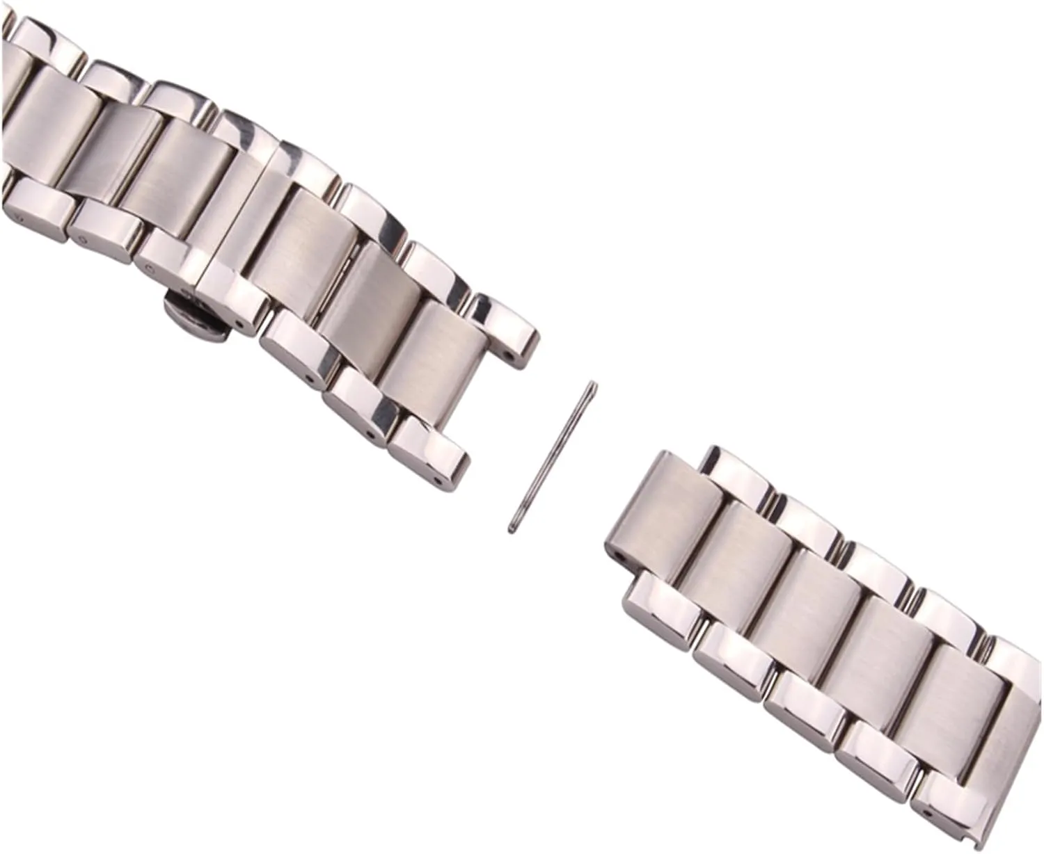yaoqijie Stainless Steel Watch Band Bracelet 18 20 21 22 23 24mm Women Men Solid Metal Wristband Replacement Strap Accessories With Tool lasting
