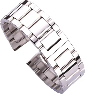 yaoqijie Stainless Steel Watch Band Bracelet 18 20 21 22 23 24mm Women Men Solid Metal Wristband Replacement Strap Accessories With Tool lasting