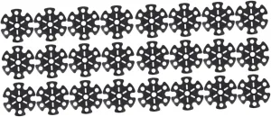 Yardwe 24pcs Snowflake Trekking Pole Walking Stick Pads Prevents Sinking Mud Easy Installation Hiking Accessories Compatible Trekking Poles