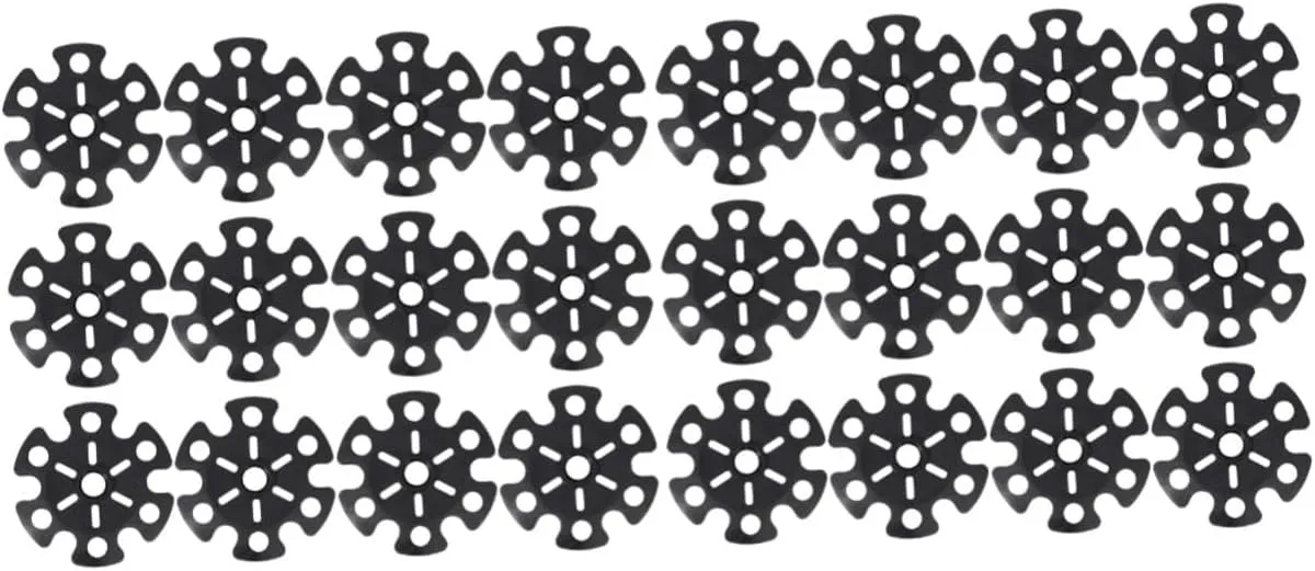 Yardwe 24pcs Snowflake Trekking Pole Walking Stick Pads Prevents Sinking Mud Easy Installation Hiking Accessories Compatible Trekking Poles