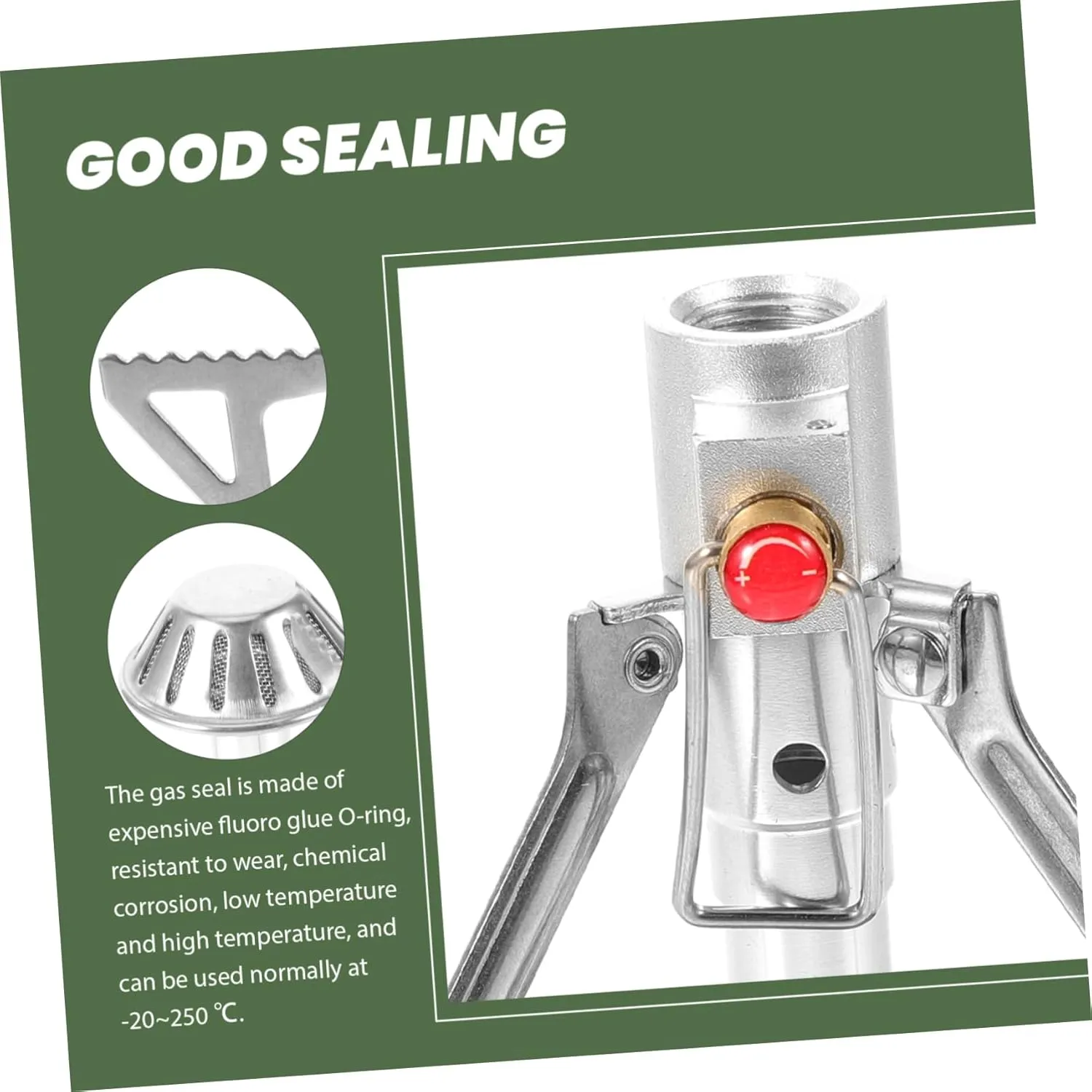 Yardwe 3pcs Portable Mini Stainless Steel Camping Gas Stove Leak Outdoor Cooking Cooker Compact Folding Design for Picnics Material Efficient Cooking