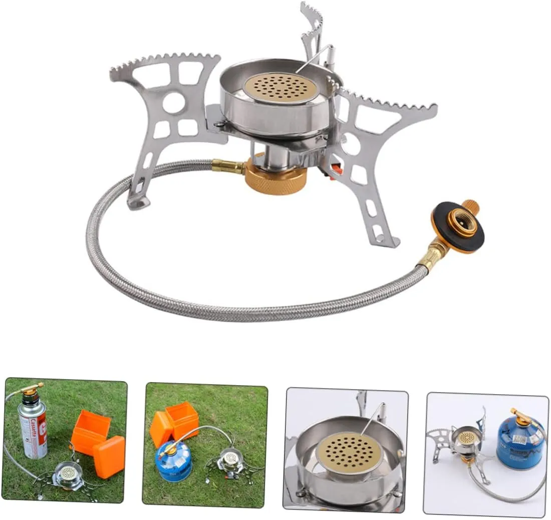 Yardwe Lightweight Outdoor Stove Windproof Camping Stove Propane Camping Burner