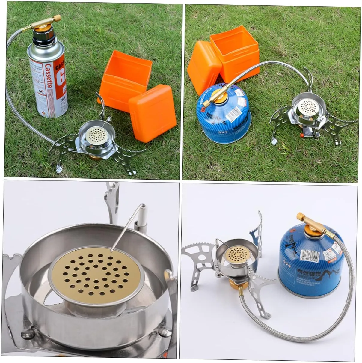 Yardwe Lightweight Outdoor Stove Windproof Camping Stove Propane Camping Burner