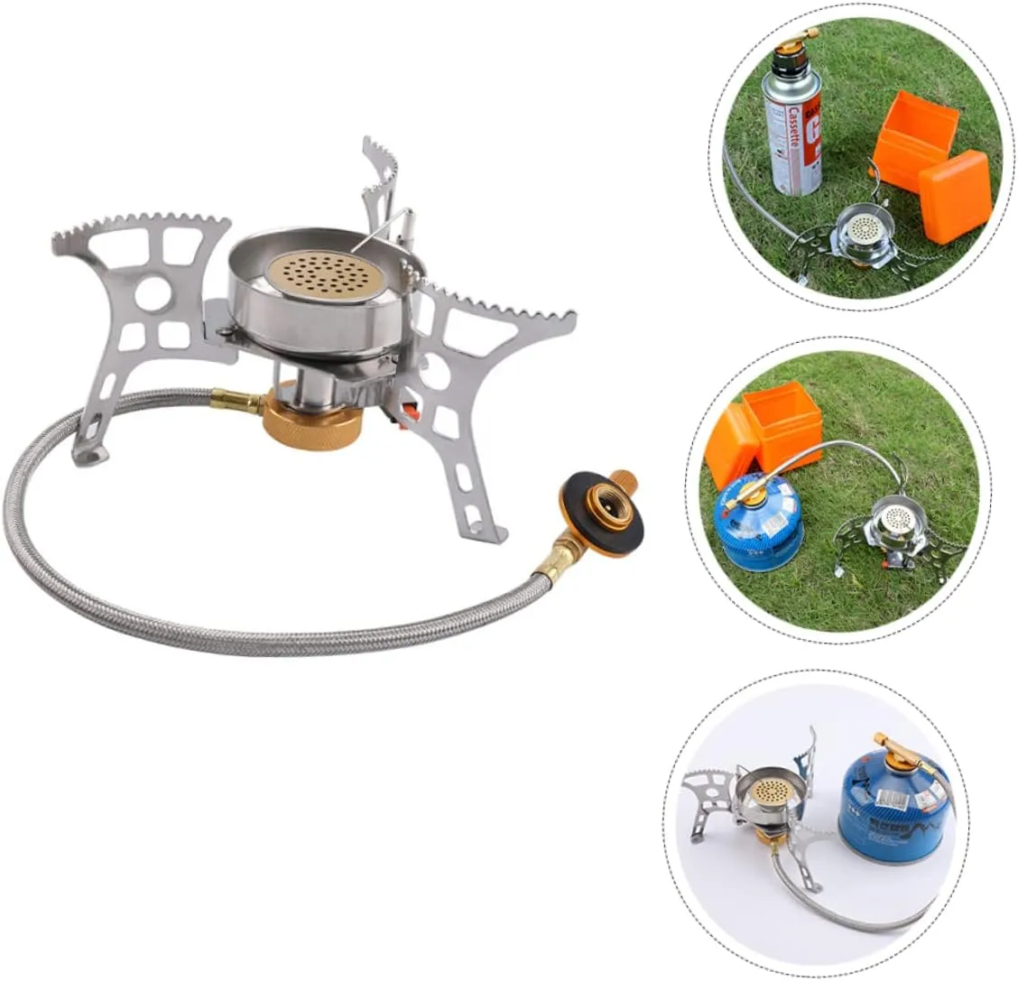 Yardwe Lightweight Outdoor Stove Windproof Camping Stove Propane Camping Burner