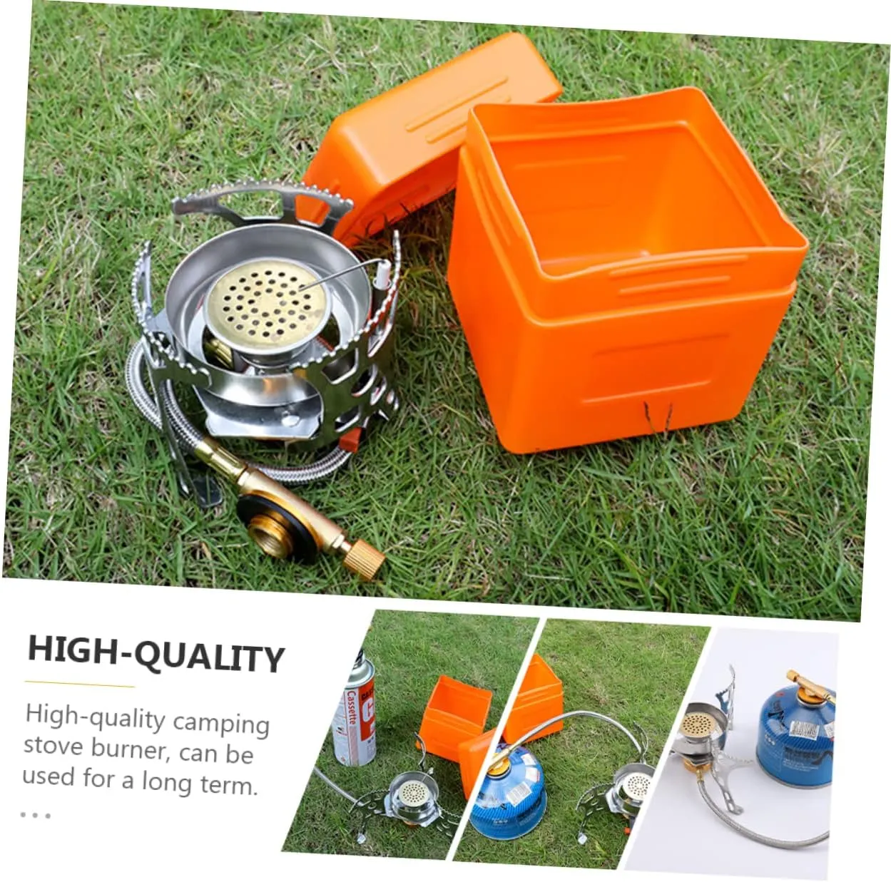 Yardwe Lightweight Outdoor Stove Windproof Camping Stove Propane Camping Burner