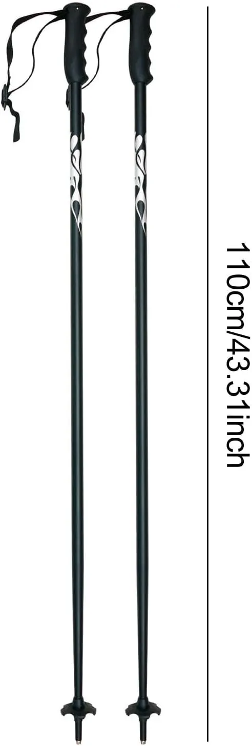 YIJU 2X Ski Poles Hiking Poles Practical with Adjustable Wrist Strap Walking Sticks for Men Women for Camping Hiking Winter Sports