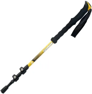 YIRENZUI Adjustable Trekking Poles Made ，Aluminium Alloy Tungsten Steel Rod Tip,Straight Handle External Lock EVA Handle，The Best Choice (Color : Yellow, Size : 135cm)