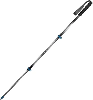 YIRENZUI Adjustable Trekking Poles Made Carbon Fiber and Tungsten Steel Rod Tip,with External Quick Lock System and Extended EVA Handle，The Best Choice (Color : Ocean Blue, Size : 130cm)