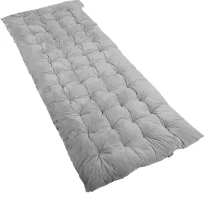 YYET Thick Cot Pads for Camping, Cotton Cot Mattress Pad 75"x29" XL, Sleeping Mat with Waterproof Bottom, Lightweight Soft Comfortable Foldable Mats for Traveling Hiking Backpacking Traveling GrayYYET