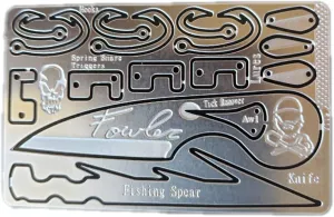 Zachary Fowler Signature Card - Survival Card - Grim Workshop - Credit Card Tool - Survival Kit - Wallet Tool