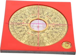 Zerodeko 1 Set Compact Copper Chinese Compass Multi Functional Bagua Plate Retro Design for Home Office Decor Portable Feng Shui Tool for Easy Navigation