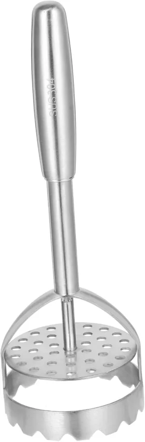 Zerodeko Manual Potato Masher Handheld Kitchen Tool for Mashing Potatoes Stainless Steel Sturdy Design