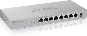 Zyxel 8-Port 2.5GbB MultiGig Ethernet Unmanaged Switch | 8 x 100/1G/2.5G Mbps Ports | Plug & Play | Metal Housing | Desktop or Wall-Mount | Ethernet Splitter MG-108